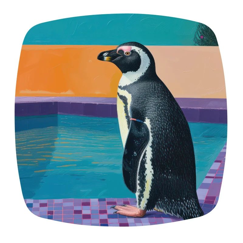 pinguin, bunt, tier, geschenk, geschenkidee