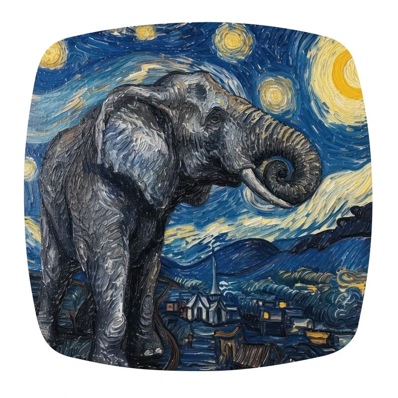 Éléphant, Van Gogh, Nuit étoilée