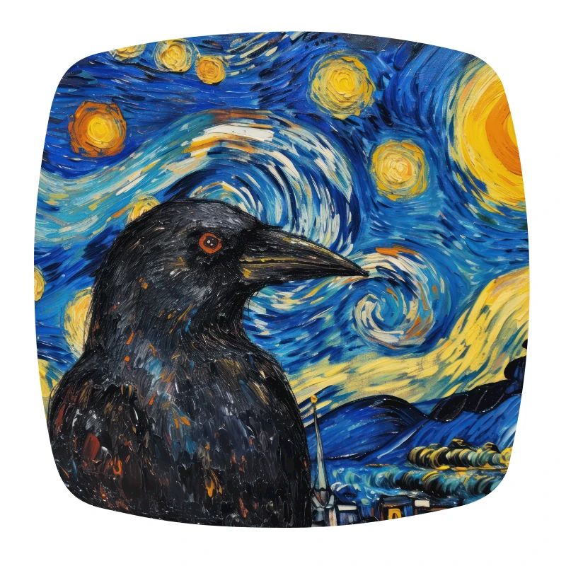 Corbeau, Oiseau, Van Gogh, Nuit étoilée