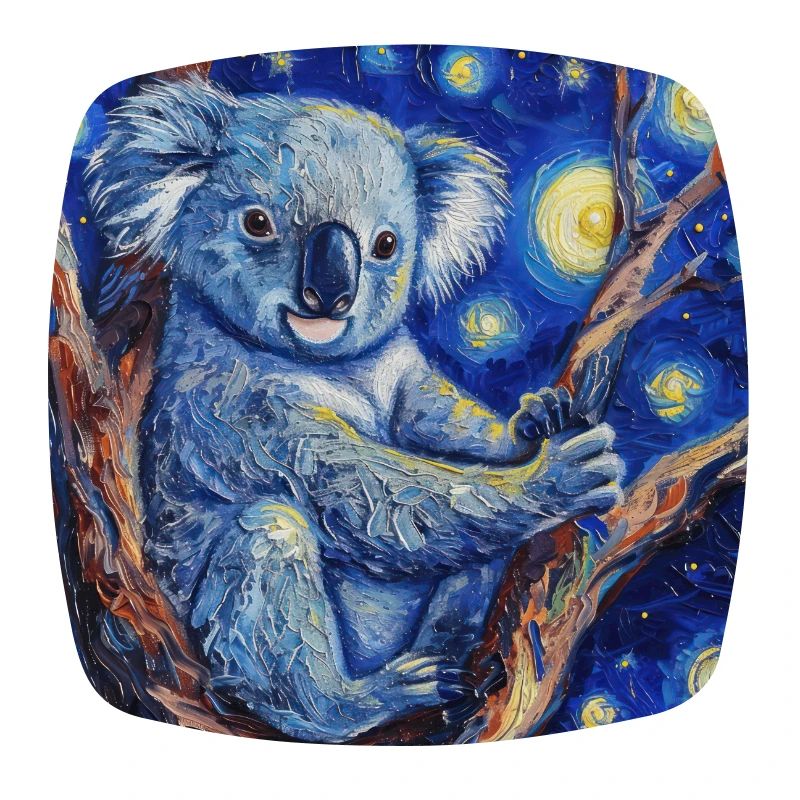 Koala, Animal, Van Gogh, Starry Night