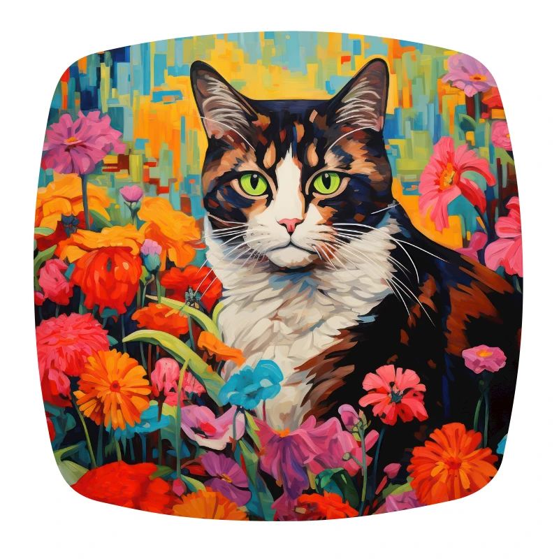Katze, katzenmotiv, blumen, geschenk, geschenkidee
