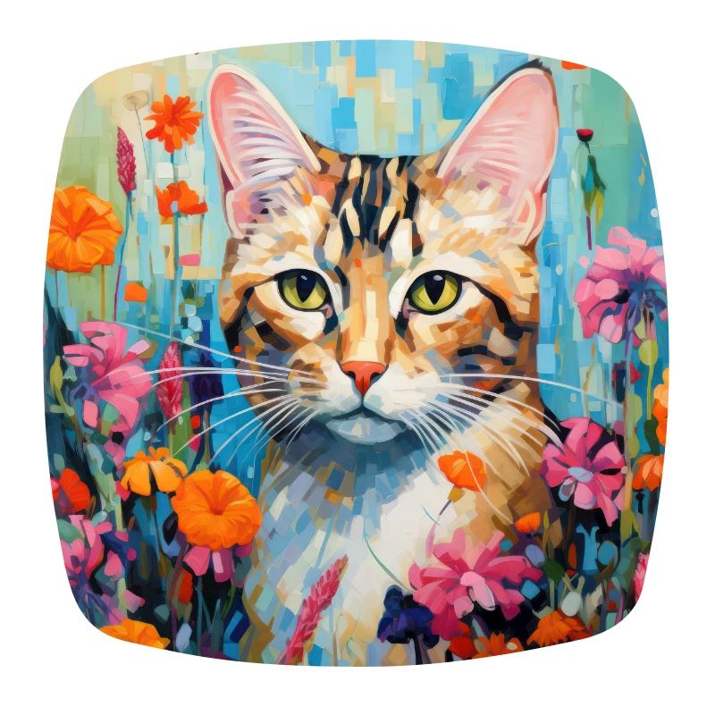 Katze, katzenmotiv, blumen, geschenk, geschenkidee