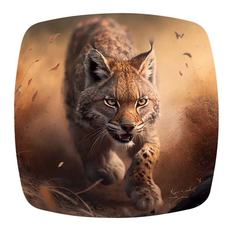Rennender Luchs