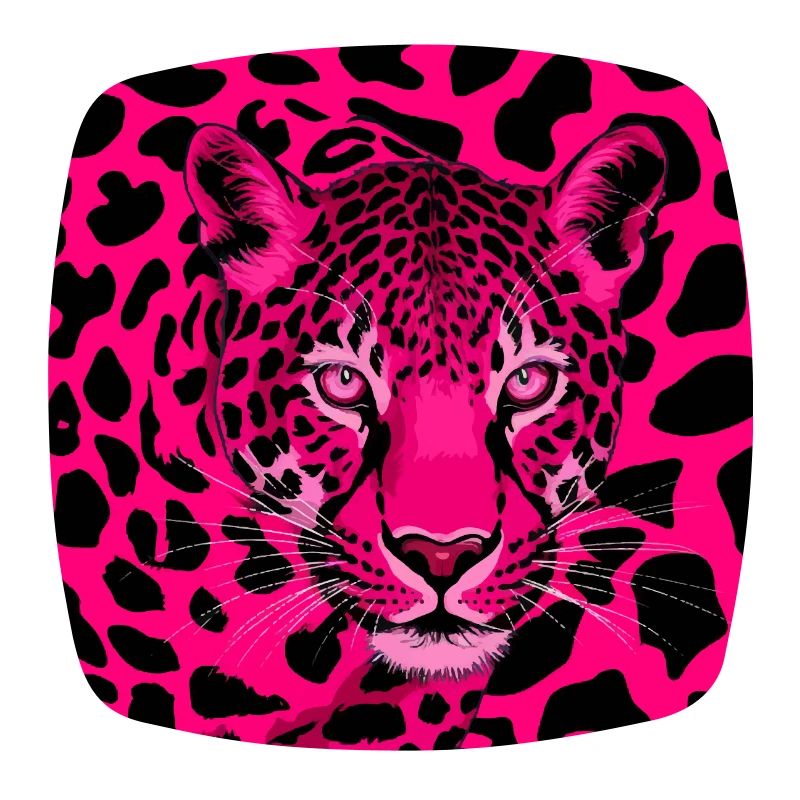 Leopardenmuster pink schwarz