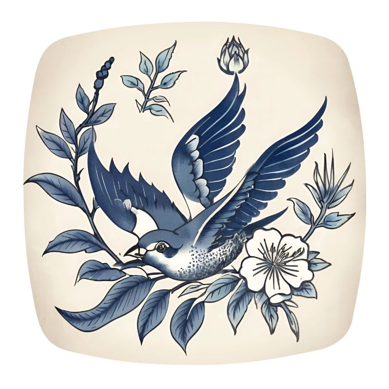 Tätowierung einer Schwalbe