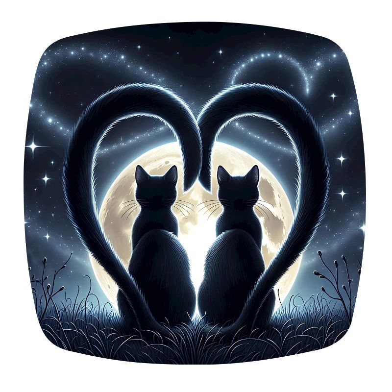 Zwei verliebte Katzen