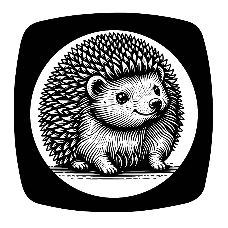 Petit hérisson mignon