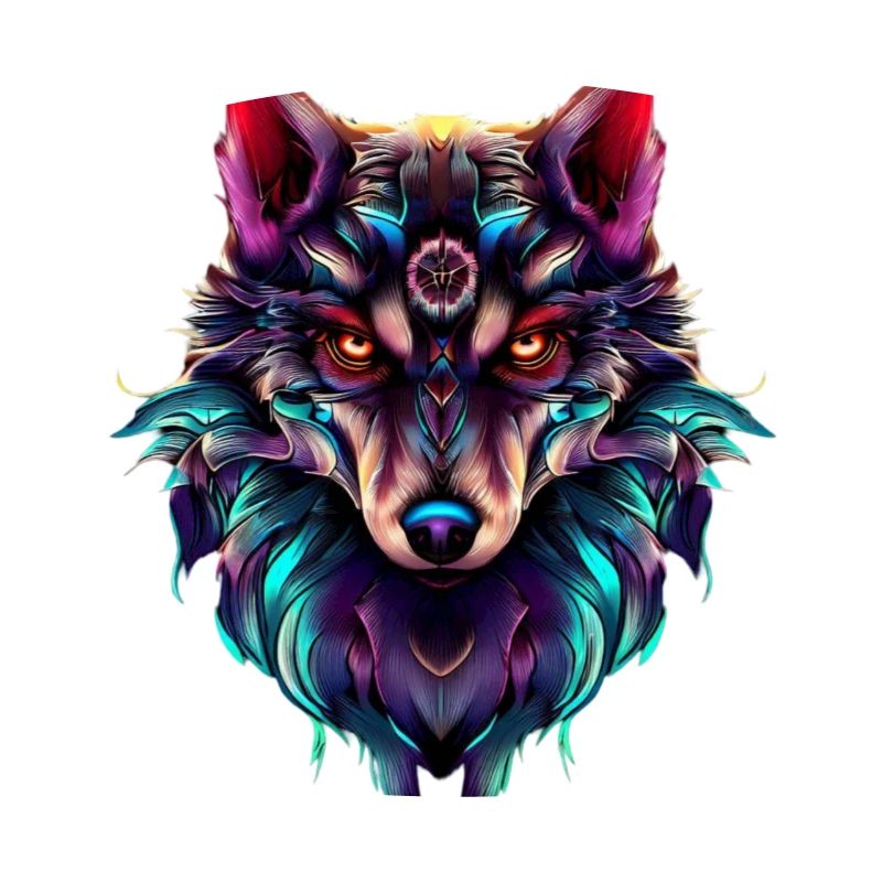 Wolf’s Head Synthwave Wolf