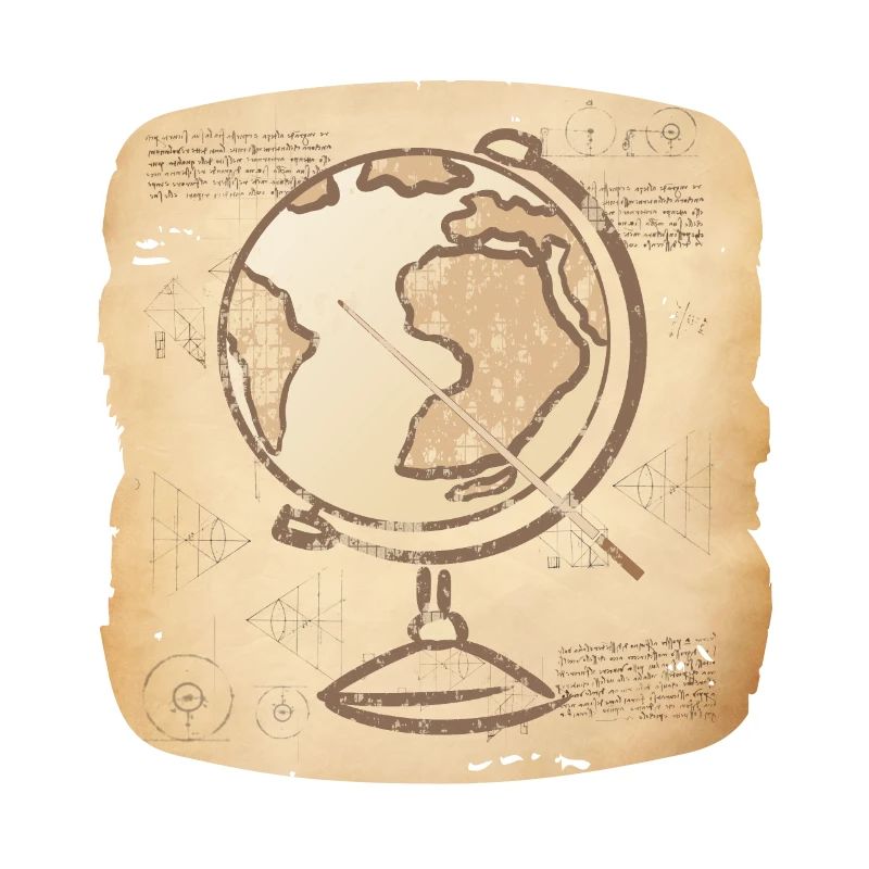 Geography - Vintage Globe & Pointer