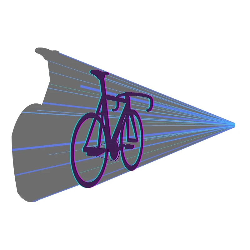 Futuristic Warping Bicycle Defying Physics