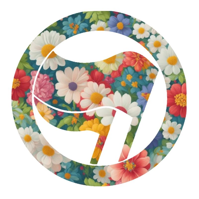 Antifa et fleurs