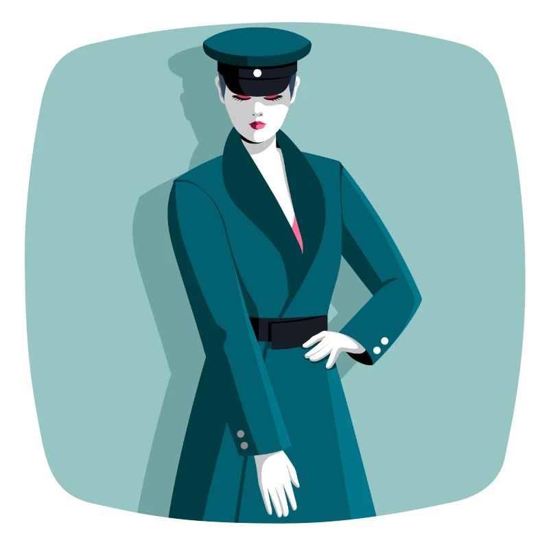 Femme en uniforme