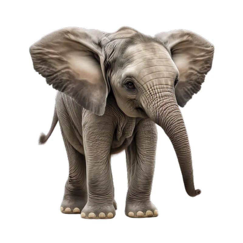 Méga mignon bébé éléphant