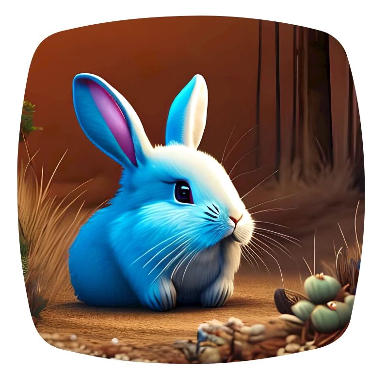 Lapin mignon dans la grotte
