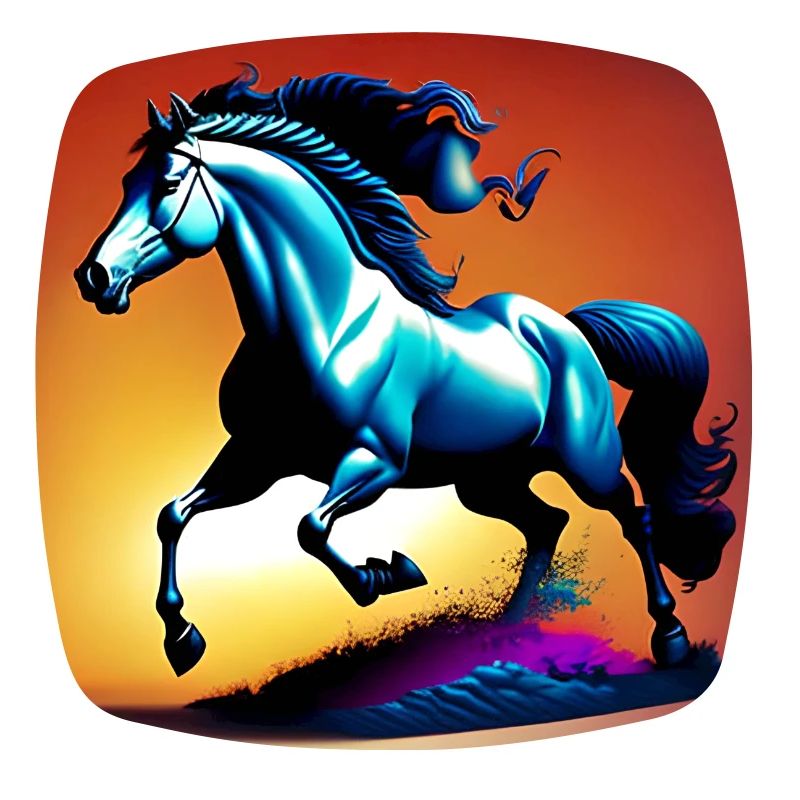 Cheval dans le sable