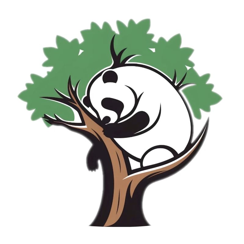 Panda in a tree