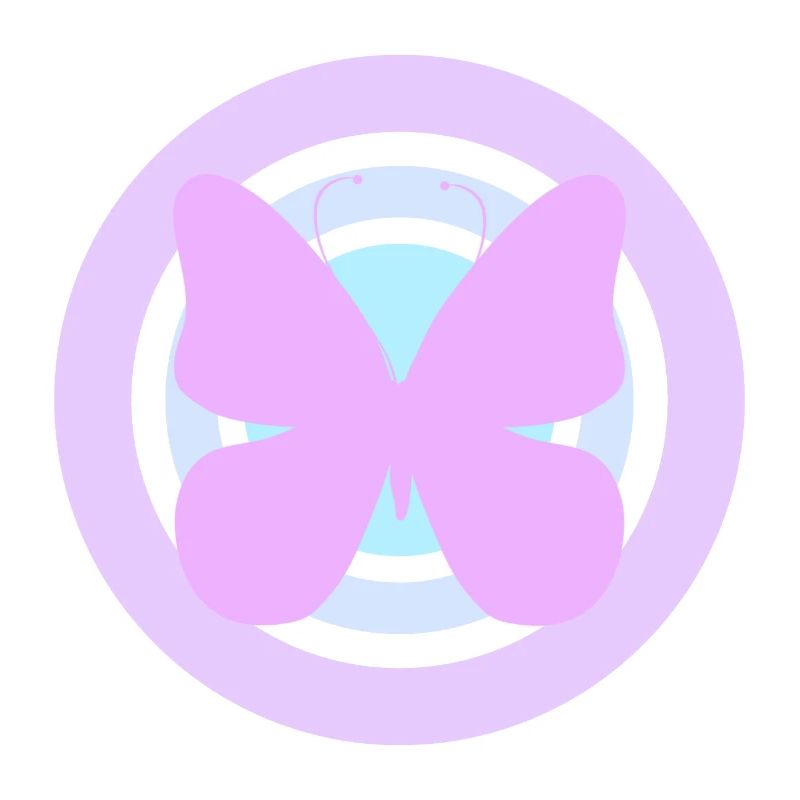 Papillon céleste violet