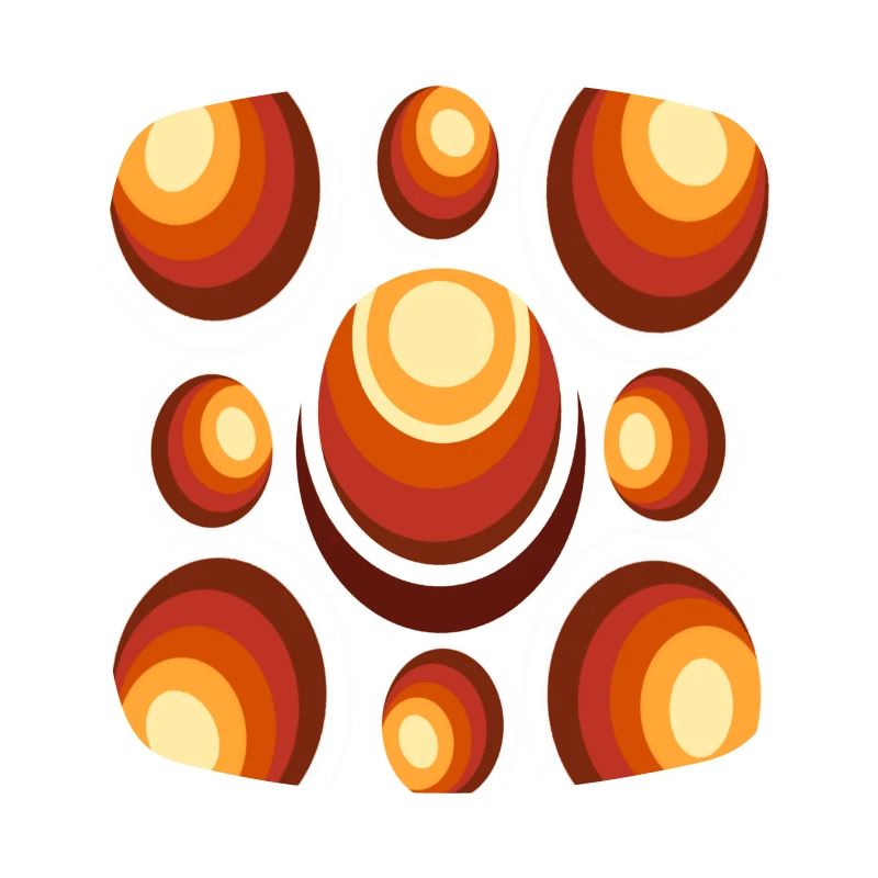 70s Wallpaper Pattern Retro Circle Pattern