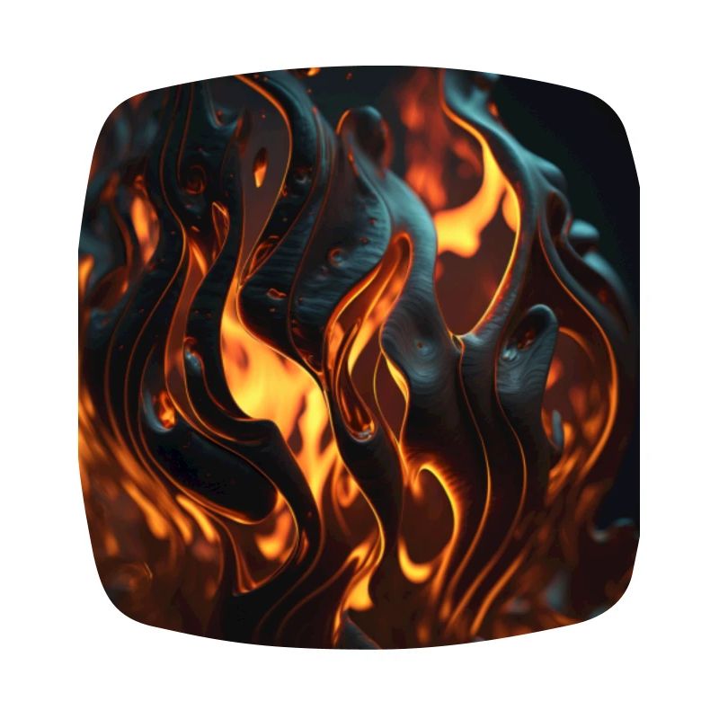 Fire Pattern, Epic, Déco, Si-Fi, orange, noir