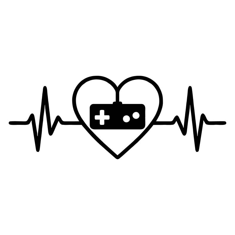 Heart Retro Video Games Controller