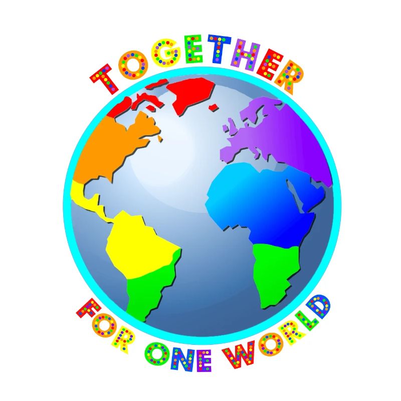 Globe "For One World" - Rainbow Colors