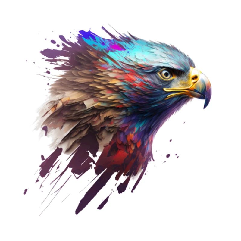 Mächtiger Adler: Ein modernes Ölbild
