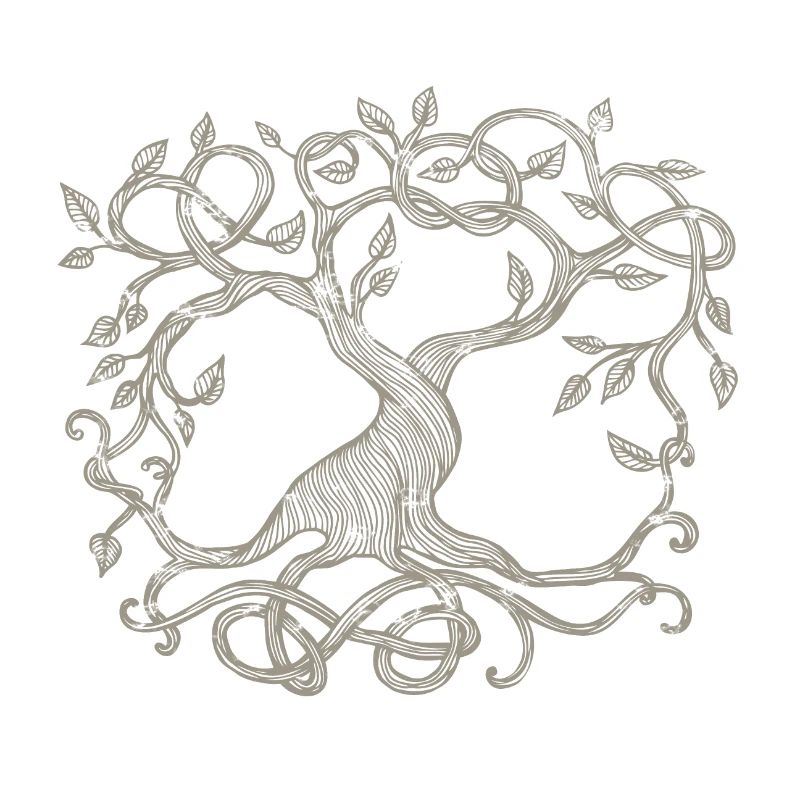 Celtic tree, beige