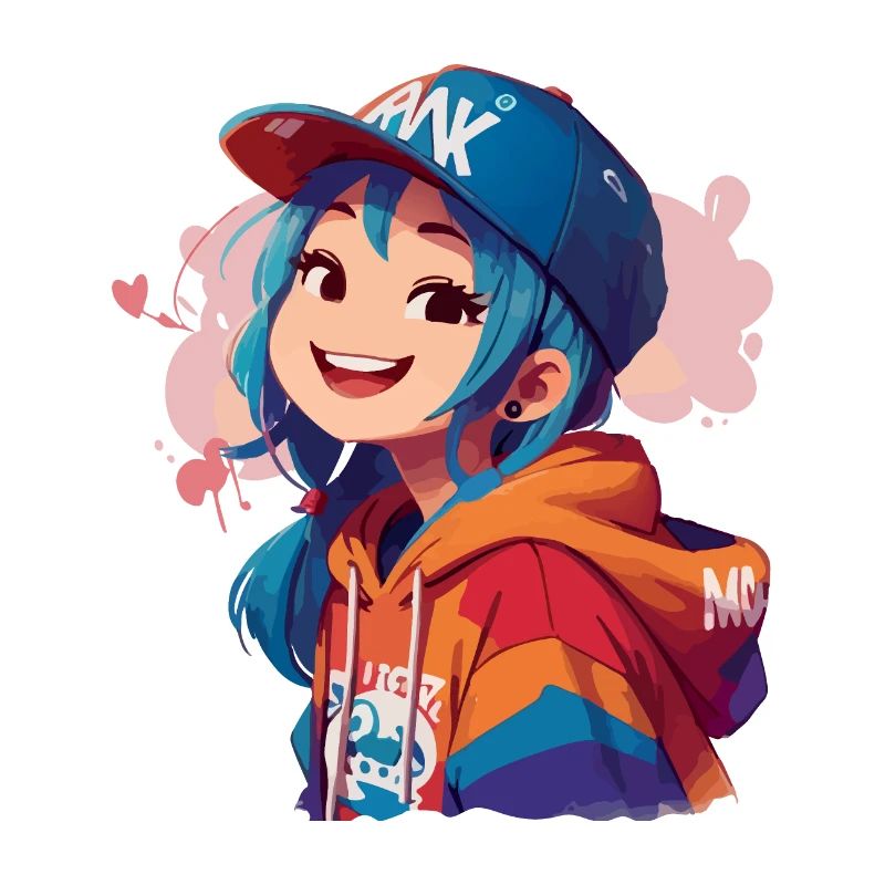 Asiatisches Mädchen im Kapuzenpullover