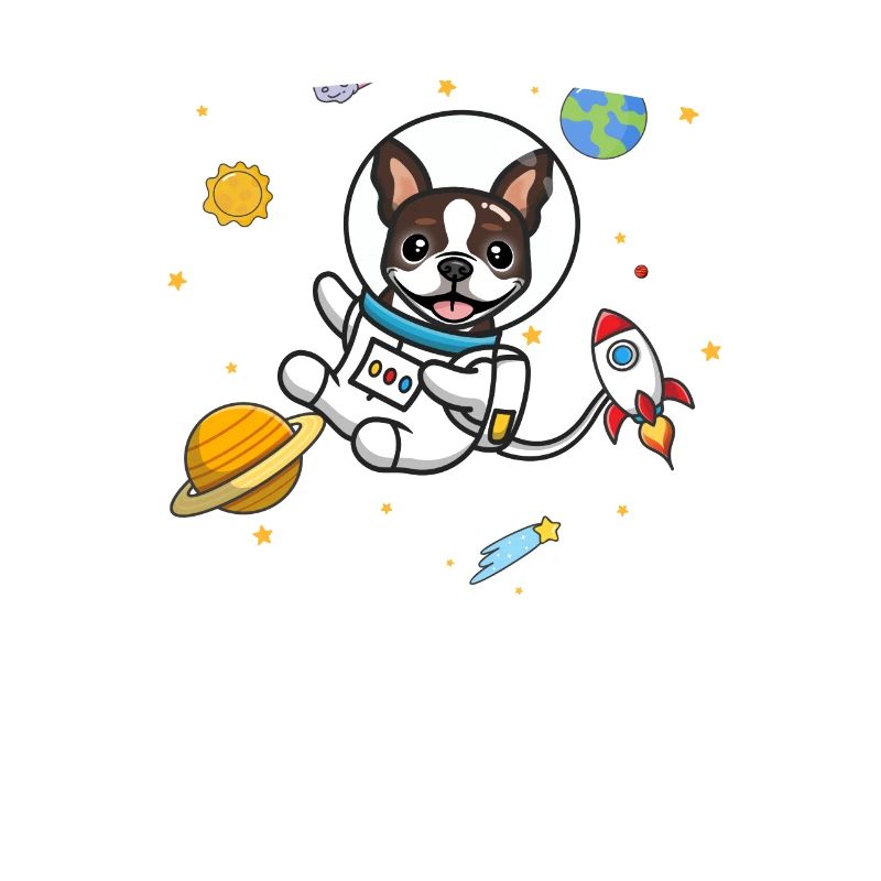 Brown Boston Terrier