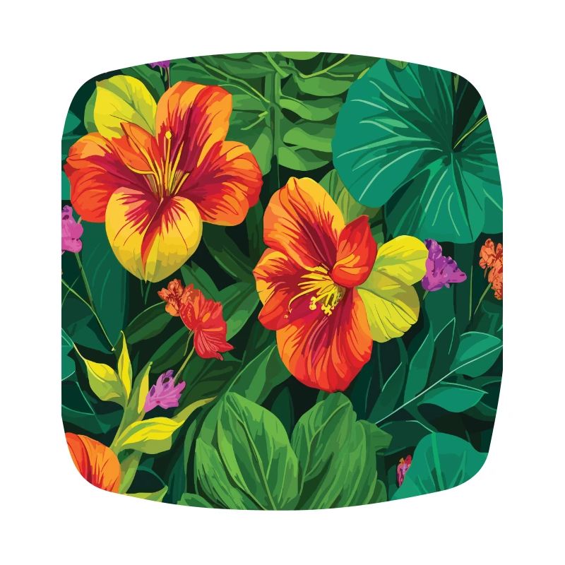 Jungle Pattern Tropical Pattern Rainforest Flowers