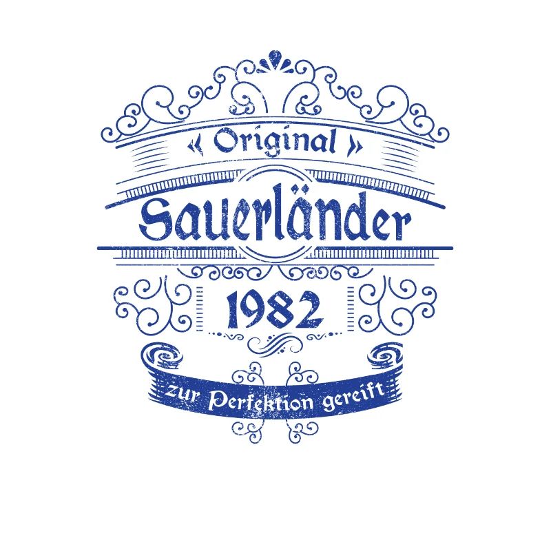 1982 Geburtstag Sauerländer Original Whiskey blau