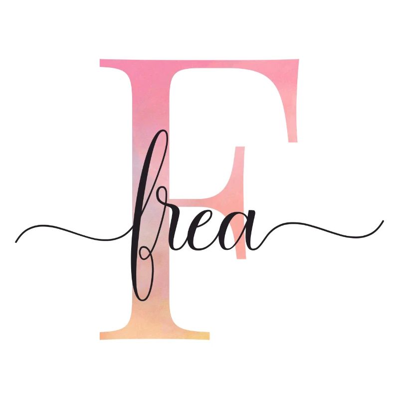 F| Monogramme | Nom | FreaAquarelle