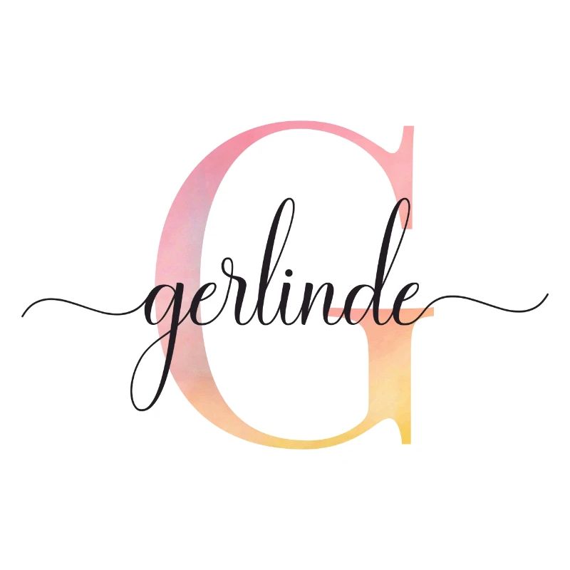 G | Monogramm | Name | Gerlinde |Watercolor