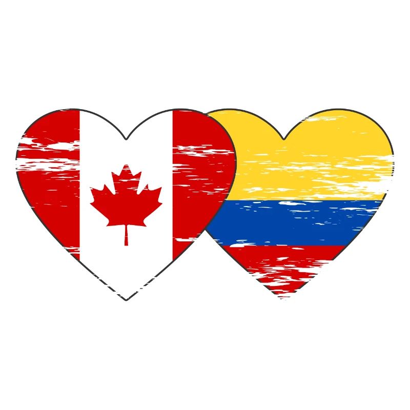 Coeur du drapeau de la Colombie du Canada utilisé