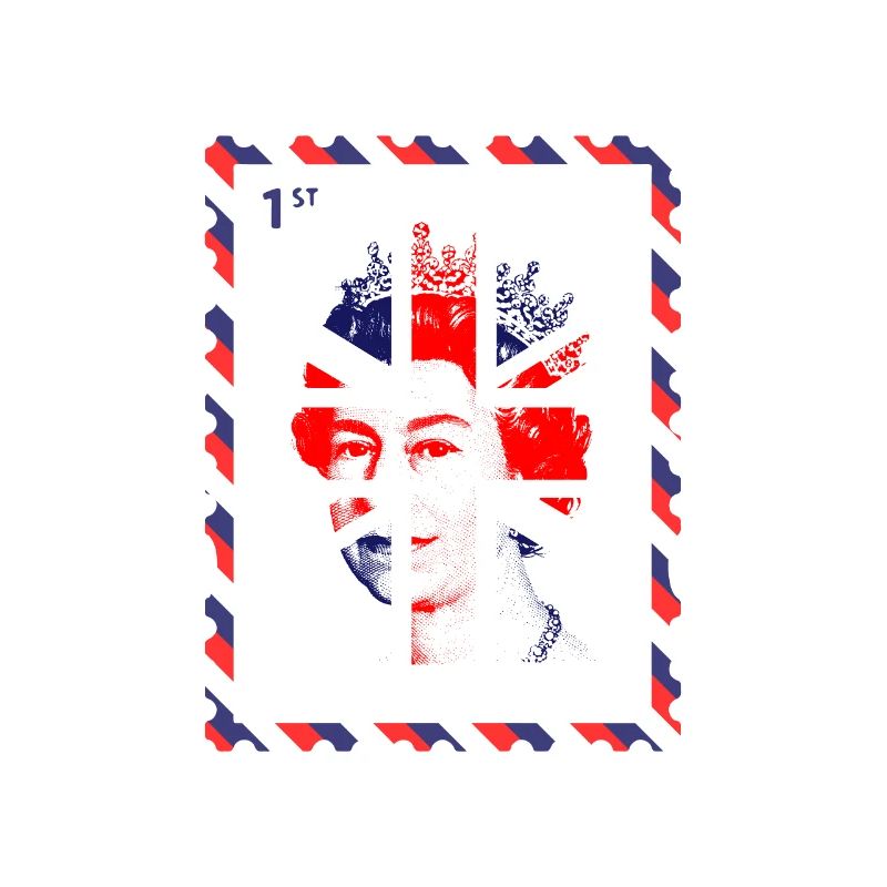 Union Jack Stamp | UK Flag | Queen Lizzy