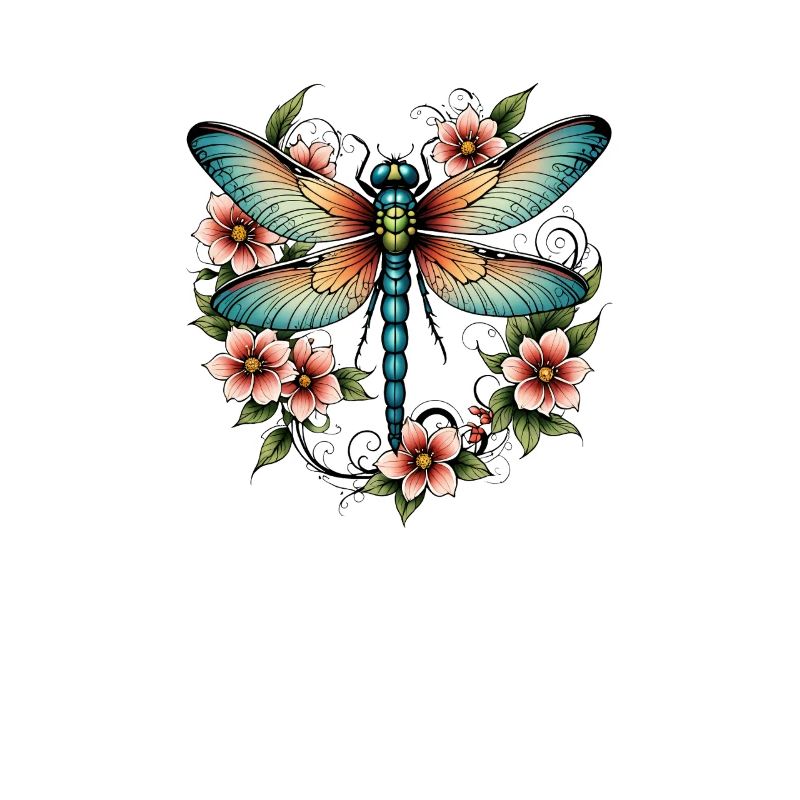 Libelle Blumenkranz