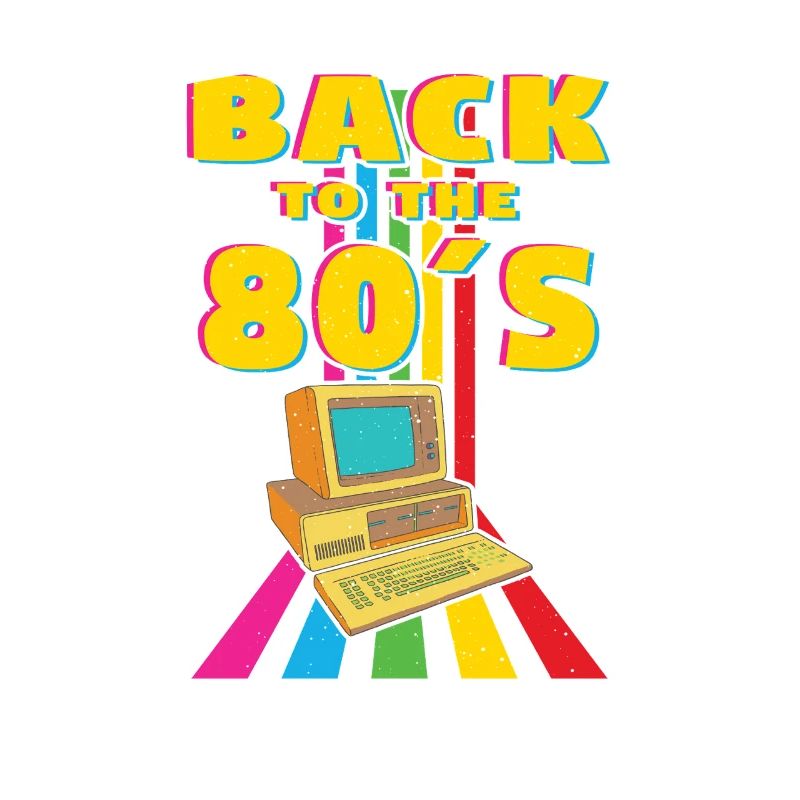 Back to the 80s Retro Computer Design