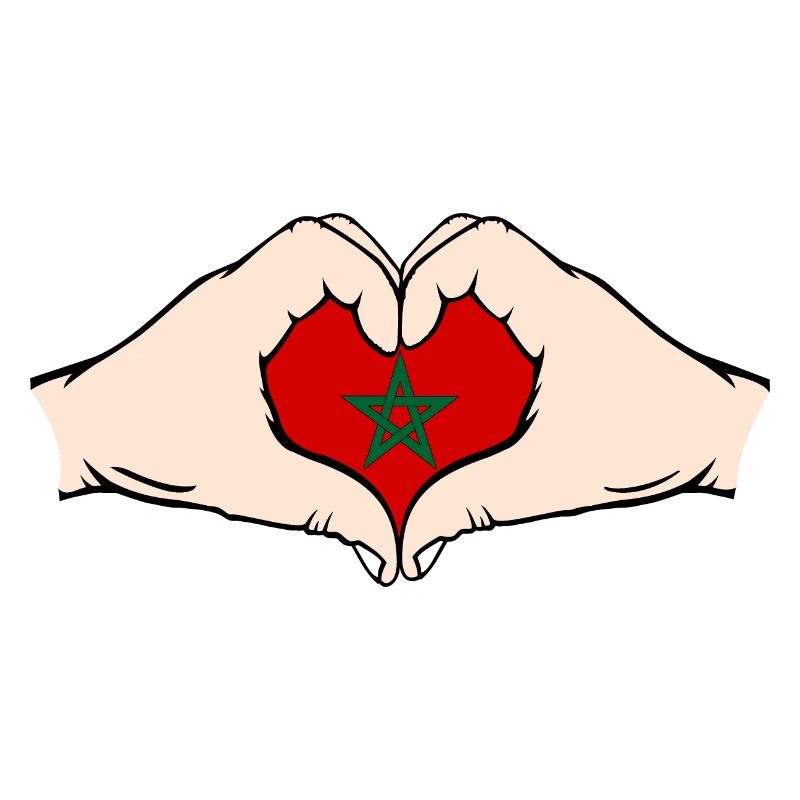 Morocco Heart Shape with Hands