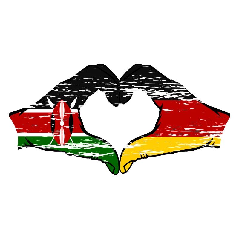 Kenya Germany hands heart shape used
