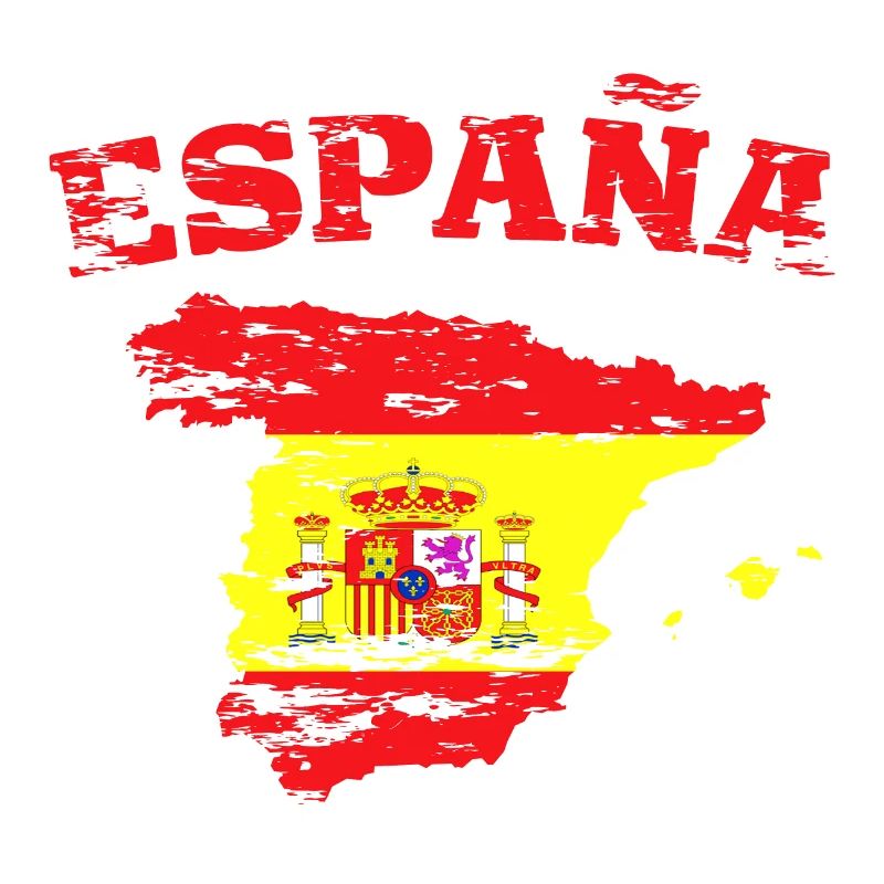 Carte du drapeau de l’Espagne utilisée