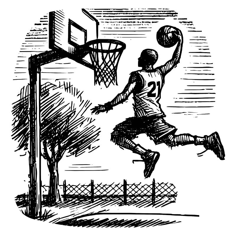 Dunk de basketteur