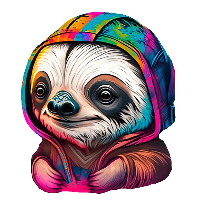 Baby Sloth Face Graffiti