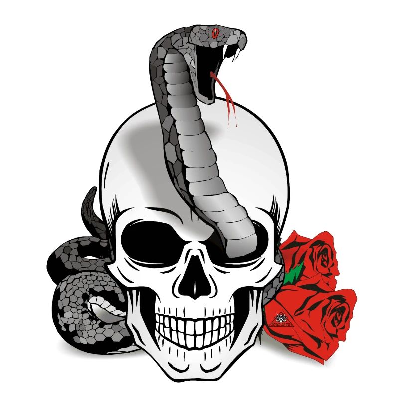 Skull Snake - Skull with snake