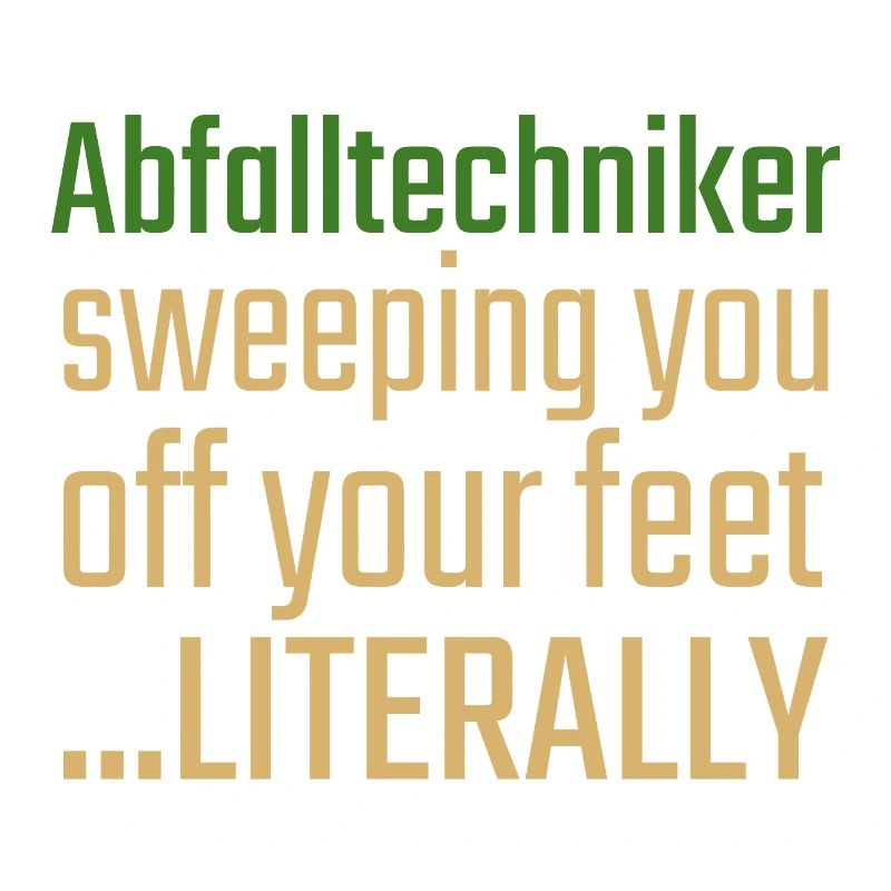 Abfalltechniker Valentinstag Sweeping you