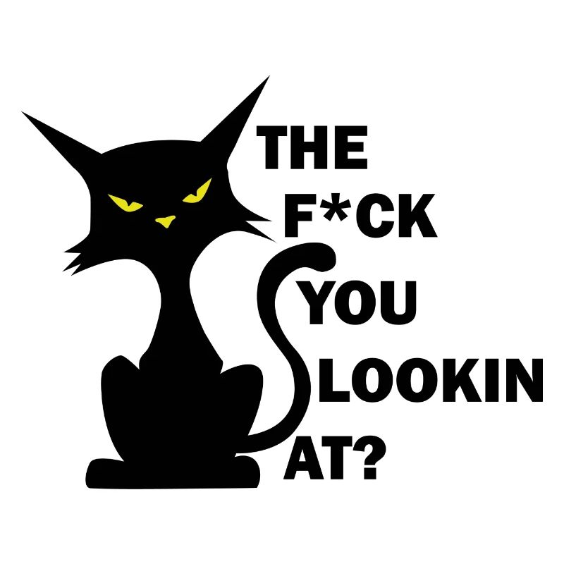 Le que vous regardez? Drôle de chat Question Citation de chat