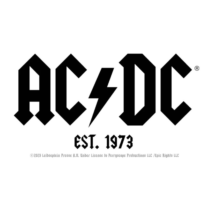 AC/DC Black Logo Est. 1973
