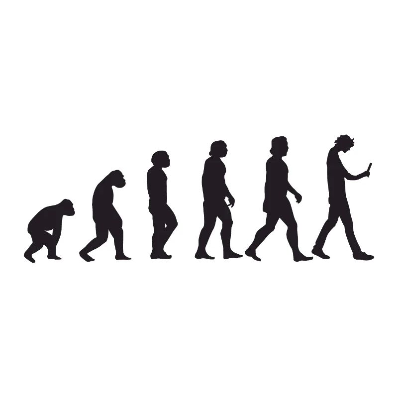 Human evolution to phone addiction