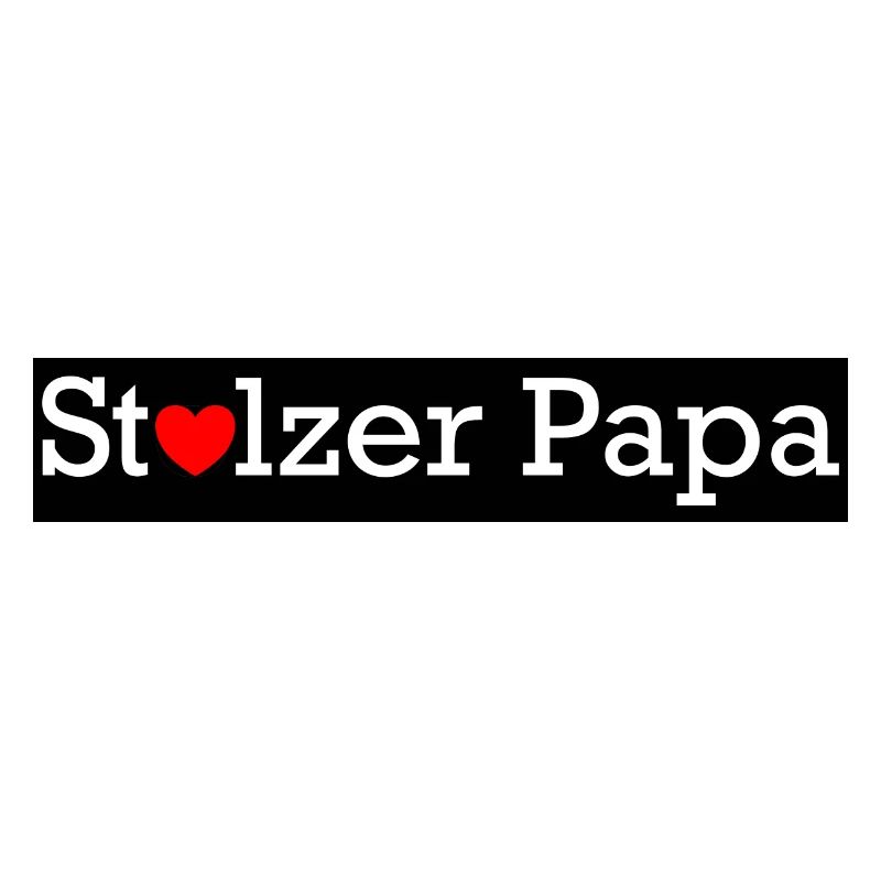 Zeige der ganzen Welt ein ein stolzer Papa zu sein