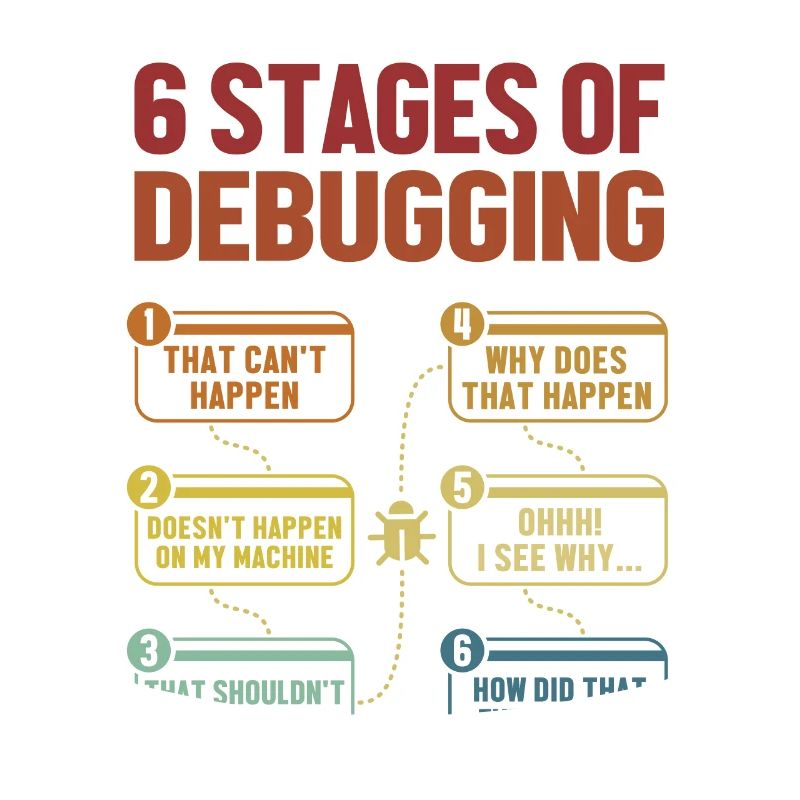 6 étapes du débogage Software Engineer Coder
