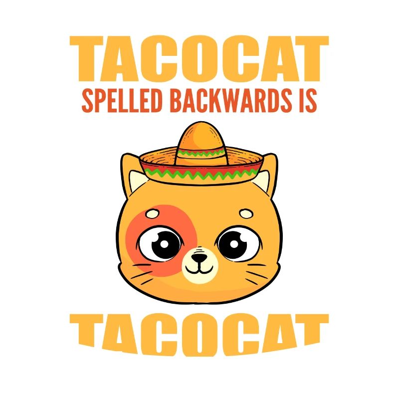Tacocat Spelled Backwards Kitty Kitten